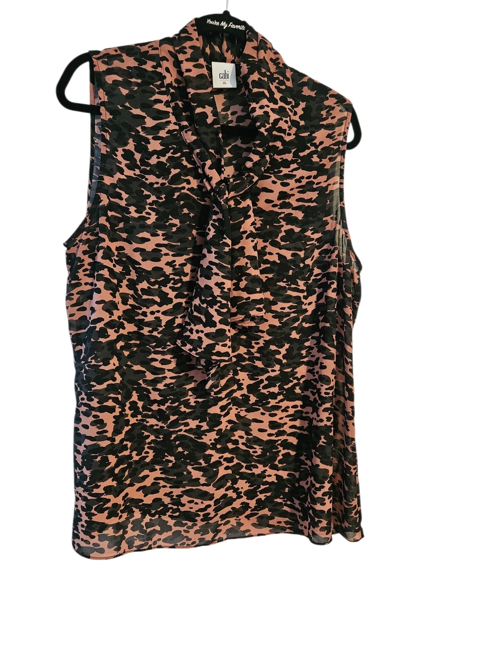 Woman's Sleeveless Blouse By CABi Size XL